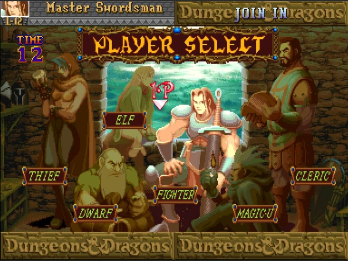 Dungeons & Dragons Shadow over Mystara - геймплей игры Arcade